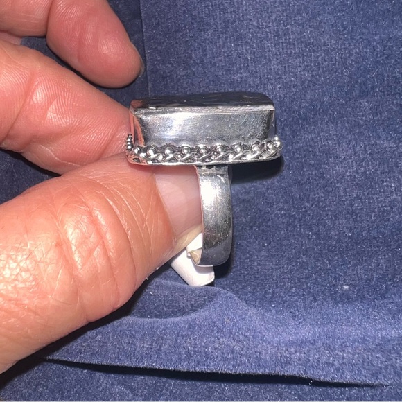 Sterling silver abalone ring - Picture 2 of 5